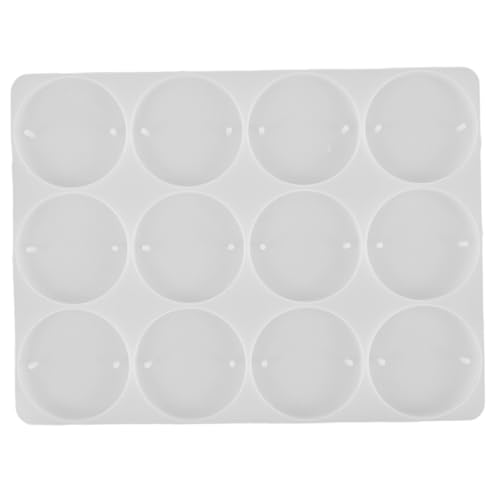 TEHAUX Runde Silikonform für DIY Epoxidharz Gießen Flexible Wiederverwendbare Form für Weihnachtsdeko Non stick Detailreiche Bastelform für Individuelle Schmuck Dekoideen von TEHAUX