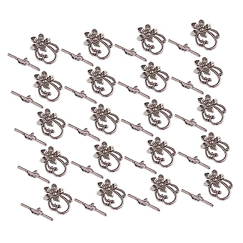 TEHAUX Schnalle Aus Blumen Legierung Gürtel Schließe Silber Multi-halskettenverschluss Makramee Karabinerverschluss Aus Bronze Haken Knebelverschluss Für Schmuck Schlüsselringe Silver TEHAUX Schnalle Aus Blumen Legierung Gürtel Schließe Silber Multi-halskettenverschluss Makramee Karabinerverschluss Aus Bronze Haken Knebelverschluss Für Schmuck Schlüsselringe Silver von TEHAUX