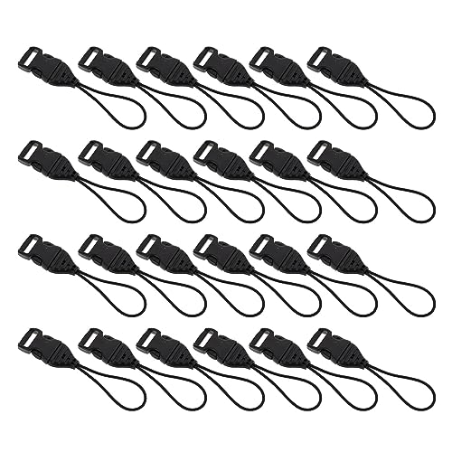 TEHAUX 10 Mm Mini-schnallen – 20 Stück Gurtbandschnalle – Schnellverschluss-gürtelschnalle Für Rucksäcke – Austauschbare Gepäckschnalle von TEHAUX