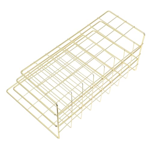 TEHAUX Schreibtisch Organizer aus Metall mit Fächern Briefablage und Aktenhalter für Ordentliche Büroorganisation Robuster Dokumentenständer für Post und Unterlagen von TEHAUX