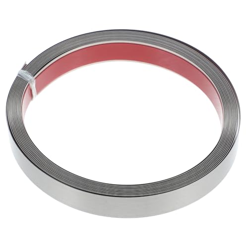 TEHAUX Selbstklebender Edelstahl Dekorstreifen Flexible Wand und Deckenleiste Stabile Metall Kantenschutzleiste Modernes Minimalistisches Design Einfache DIY Installation von TEHAUX