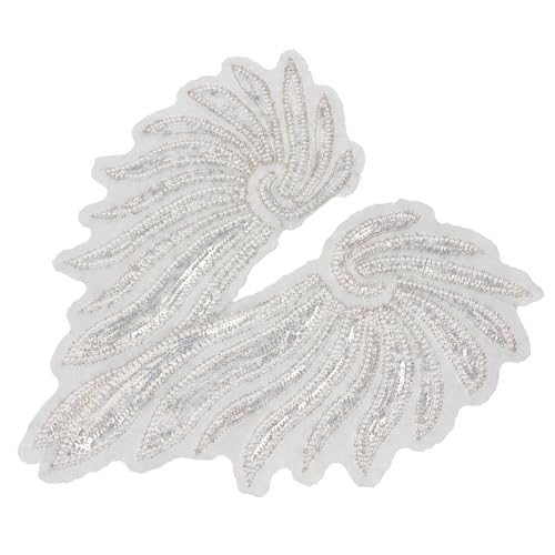 TEHAUX Sew Flügel Aufnäher Pailletten Applikation Stickerei Flügel Patch Leicht Langlebig zur Bekleidungsdekoration DIY für Jacken Kleider TEHAUX Sew Flügel Aufnäher Pailletten Applikation Stickerei Flügel Patch Leicht Langlebig zur Bekleidungsdekoration DIY für Jacken Kleider von TEHAUX