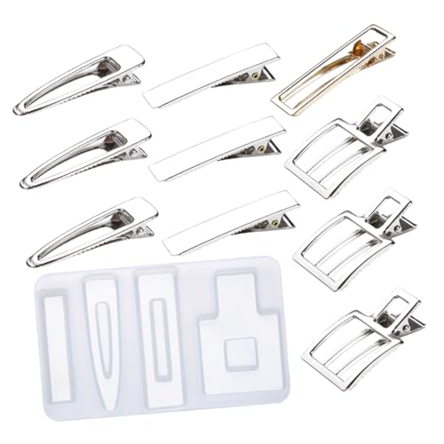 TEHAUX Silikon Haarspangen Gießformen DIY Schmuckformen Kreative Resin Formen für Haarpin Herstellung Langlebig Kompakt Geeignet für Basteln und Geschenkideen TEHAUX Silikon Haarspangen Gießformen DIY Schmuckformen Kreative Resin Formen für Haarpin Herstellung Langlebig Kompakt Geeignet für Basteln und Geschenkideen von TEHAUX