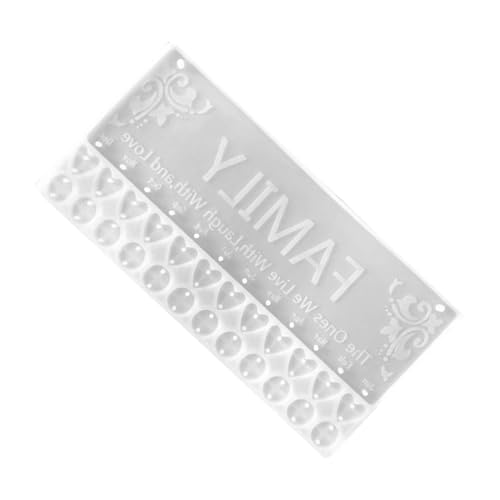 TEHAUX Silikonform DIY Schlüsselanhänger Gießform Flexibel Transparent Langlebig Leicht Tragbar für Türanhänger Bastelprojekte für Kreative von TEHAUX
