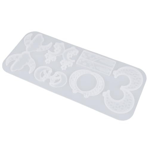 TEHAUX Silikonform DIY Schmuck Anhänger Mond Ohrring Form Flexibel Langlebig für Harz Epoxidharz Schmuckherstellung Zubehör Geschenkidee für Bastler TEHAUX Silikonform DIY Schmuck Anhänger Mond Ohrring Form Flexibel Langlebig für Harz Epoxidharz Schmuckherstellung Zubehör Geschenkidee für Bastler von TEHAUX