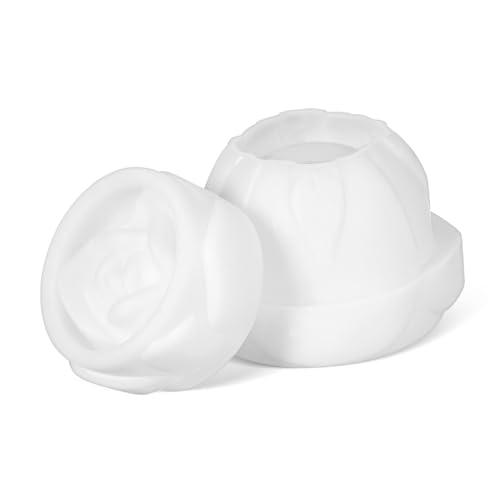 TEHAUX Silikonform Jar Resin Mold Kompakt Langlebig Elegantes Rosen Design Einfach zu Verwenden für DIY Epoxidharz Schmuckbox und Aufbewahrung Platzsparend für Bastelprojekte von TEHAUX