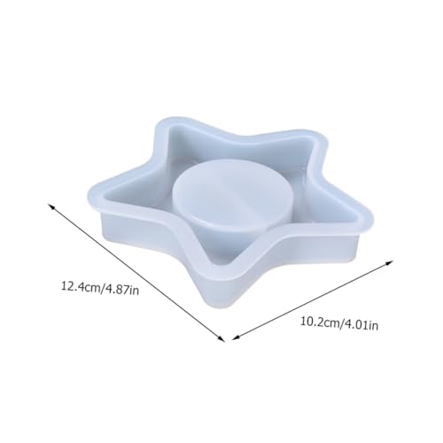 TEHAUX Silikonform Kerzenhalter Gießform Sternflexibel Transparent für DIY Epoxidharz Basteln Tischdekoration Non Stick Ornament Mold aus Silikon TEHAUX Silikonform Kerzenhalter Gießform Sternflexibel Transparent für DIY Epoxidharz Basteln Tischdekoration Non Stick Ornament Mold aus Silikon von TEHAUX