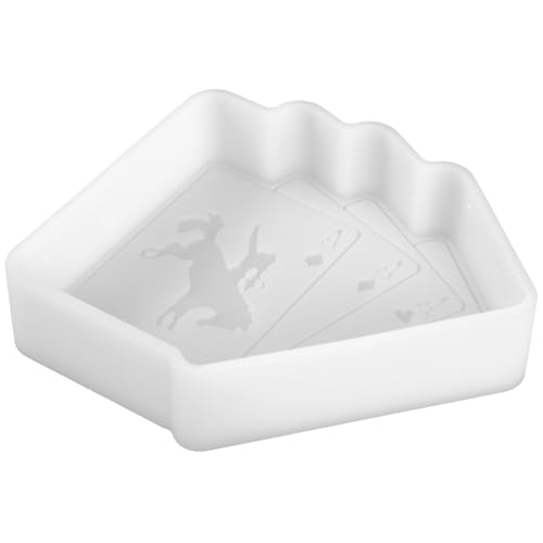 TEHAUX Silikonform Poker Schmuck Anhänger Gießform DIY Epoxidharz Gießform Flexible Silikonform für Anhängerherstellung und Dekorative Bastelprojekte TEHAUX Silikonform Poker Schmuck Anhänger Gießform DIY Epoxidharz Gießform Flexible Silikonform für Anhängerherstellung und Dekorative Bastelprojekte von TEHAUX