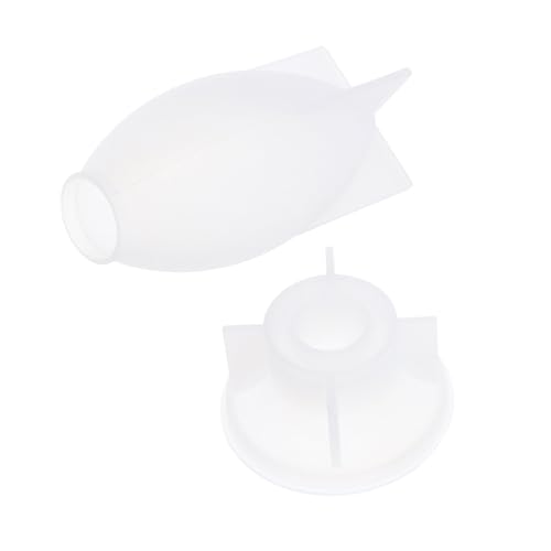TEHAUX Silikonform mit Stabilem Sockel für Resin-gießen DIY Lichtglas-form für Kerzen Seifen Blumen Handwerkliche Epoxidharz-dekoration Vielseitige Gießform für Kreative Bastelprojekte von TEHAUX
