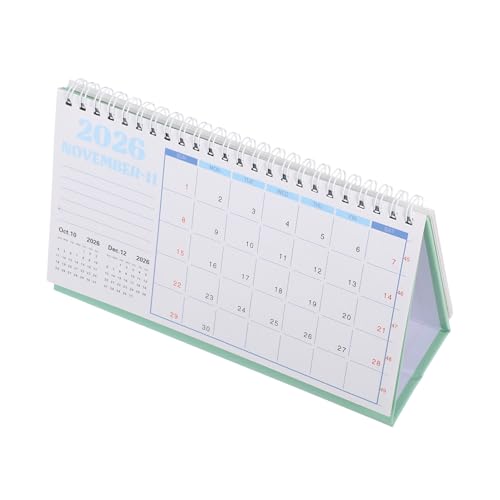 TEHAUX Stehender Tischkalender Minimalistischer Desktop Flip Kalender mit Doppeldrahtbindung und Notizblock für Büro Lehrer Planung TEHAUX Stehender Tischkalender Minimalistischer Desktop Flip Kalender mit Doppeldrahtbindung und Notizblock für Büro Lehrer Planung von TEHAUX