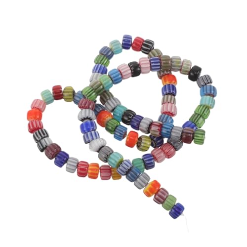 TEHAUX Strang Bunte Glasperlen für Schmuckherstellung Handgefertigte Lose Kürbisperlen Vielseitige DIY Armbänder und Halsketten Zubehör Farbenfrohe Runde Perlen für Kreative TEHAUX Strang Bunte Glasperlen für Schmuckherstellung Handgefertigte Lose Kürbisperlen Vielseitige DIY Armbänder und Halsketten Zubehör Farbenfrohe Runde Perlen für Kreative von TEHAUX
