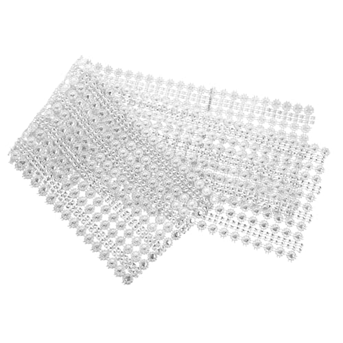 TEHAUX Strassstein Mesh rolle Blumenform zum Zuschneiden Feines DIY Schmuckband für Kleidung Vorhänge Kostüme und Bastelbedarf Vielseitiges Strassband für Hochzeits Modeaccessoires von TEHAUX