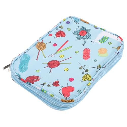 TEHAUX Stricknadeltasche aus Langlebigem Oxford Leicht Kompakt und Tragbar für Stricknadeln und Häkelnadeln Praktischer Organizer für Strickbegeisterte und Häkelfans TEHAUX Stricknadeltasche aus Langlebigem Oxford Leicht Kompakt und Tragbar für Stricknadeln und Häkelnadeln Praktischer Organizer für Strickbegeisterte und Häkelfans von TEHAUX