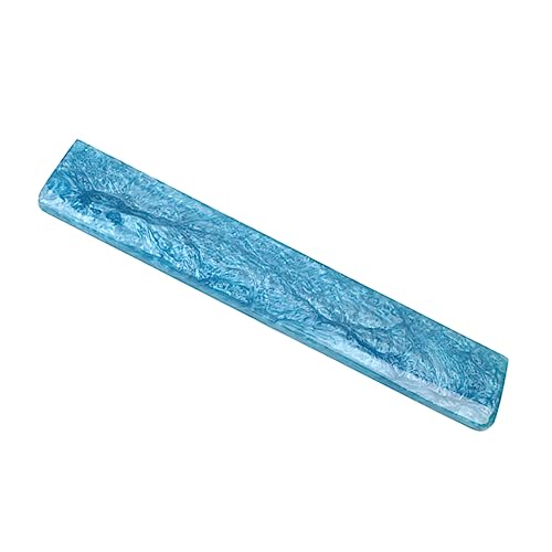 TEHAUX Tastatur Handballenauflage Laptop-handgelenkauflage Handgelenkstütze Tastatur-handballenauflage Pads Tastatur-handgelenkpolster Ergonomisch Unterlage Unterstützung Epoxidharz Blue von TEHAUX