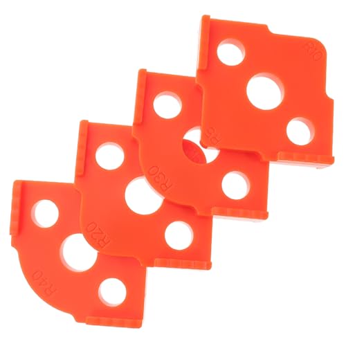 TEHAUX Teiliges Eckradius Frässchablonen aus Langlebigem Abs für Oberfräse Präzise Radius Corner Routing Templates Schnelle Holzbearbeitung Sicher und Handschonend für DIY Projekte von TEHAUX