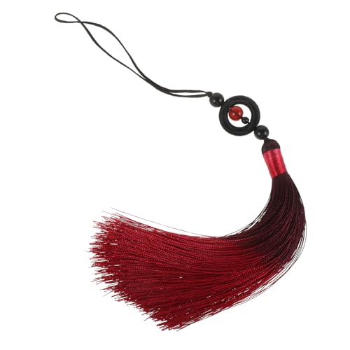 TEHAUX Traditionelles Chinesisches Quastenornament für Kampfkunst Elegantes Handgefertigtes Weinrot für Tai Chi und Schwertkämpfe Vielseitiger Anhänger für Martialische Ausrüstung TEHAUX Traditionelles Chinesisches Quastenornament für Kampfkunst Elegantes Handgefertigtes Weinrot für Tai Chi und Schwertkämpfe Vielseitiger Anhänger für Martialische Ausrüstung von TEHAUX