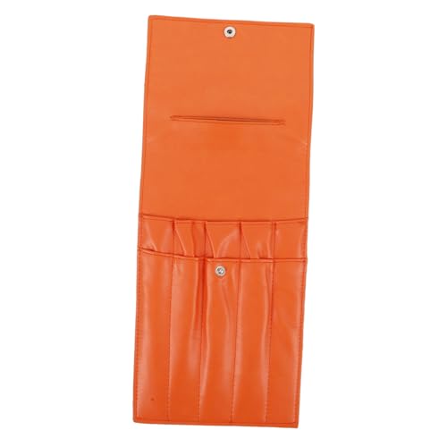 TEHAUX Tragbare Nadeltasche für Stricknadeln und Häkelnadeln Leichter Organizer mit Stilvollem Lederetui Einfach zu Öffnen Platzsparend Modisch und Praktisch für von TEHAUX