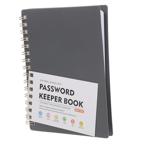 TEHAUX Tragbares Passwort Notizbuch mit Alphabetischen Tabs Passwort Organizer für Senioren Praktischer Passwort Manager für Sichere Aufzeichnungen von Benutzernamen und Passwörtern von TEHAUX