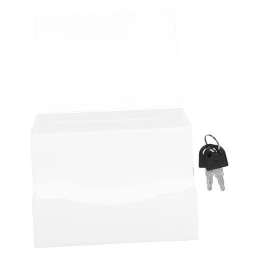 TEHAUX Transparente Acryl Spendenbox mit Sicherem Schloss Vielseitige Abstimmungsbox für Vorschläge Spenden und Wettbewerbe für Büro Schule TEHAUX Transparente Acryl Spendenbox mit Sicherem Schloss Vielseitige Abstimmungsbox für Vorschläge Spenden und Wettbewerbe für Büro Schule von TEHAUX