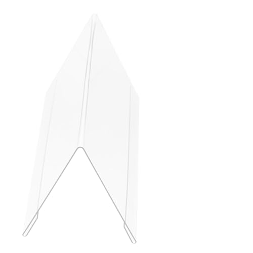TEHAUX Transparenter Doppelseitiger Acryl Tischkartenhalter Förmiger Sitzplatzaufsteller für Empfang Hochzeit Wiederverwendbar Sicher Glatte Kanten Stabiles Display von TEHAUX