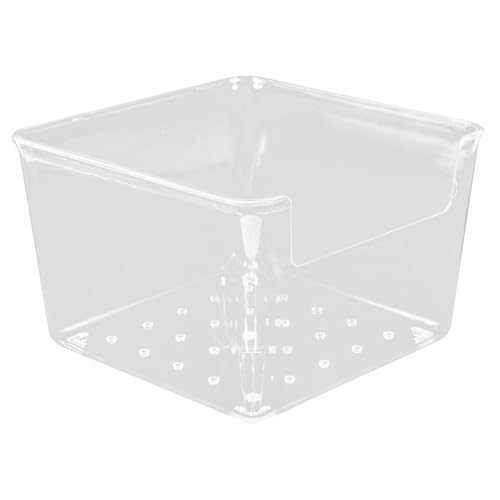 TEHAUX Transparenter Notizblockhalter aus Stabilem Kunststoff Praktischer Organizer für Büro und Schreibtisch Platzsparende Aufbewahrungsbox für Notizen Visitenkarten und Kleine von TEHAUX