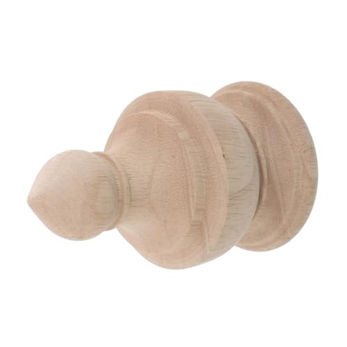 TEHAUX Unlackiertes Massivholz Dekorativer Bettpfeiler Aufsatz Stabiler Handlauf Finial Für Treppen Geländer Vintage Möbel Verzierung TEHAUX Unlackiertes Massivholz Dekorativer Bettpfeiler Aufsatz Stabiler Handlauf Finial Für Treppen Geländer Vintage Möbel Verzierung von TEHAUX