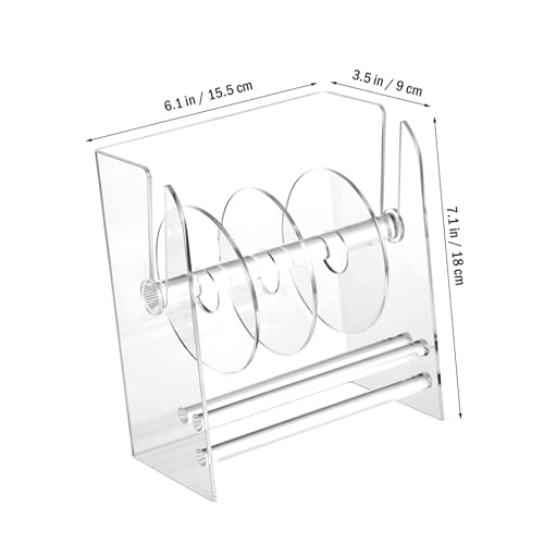 TEHAUX Verstellbarer Acryl Etikettenspender Transparenter Desktop Rollenhalter für Präzises Fehlerfreies Etikettieren Praktisch und Leicht für Büro Lager und Zuhause TEHAUX Verstellbarer Acryl Etikettenspender Transparenter Desktop Rollenhalter für Präzises Fehlerfreies Etikettieren Praktisch und Leicht für Büro Lager und Zuhause von TEHAUX