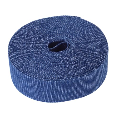 TEHAUX Vintage Denim Stoffband Tiefes Blau Fransenband für DIY Basteln Haaraccessoires Schleifen Brautsträuße Geschenkverpackung und Bekleidung TEHAUX Vintage Denim Stoffband Tiefes Blau Fransenband für DIY Basteln Haaraccessoires Schleifen Brautsträuße Geschenkverpackung und Bekleidung von TEHAUX