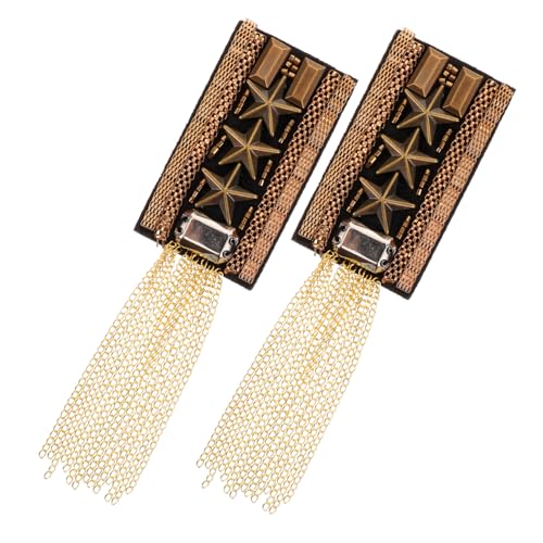 TEHAUX Vintage Quasten Schulterklappen für Damen Elegante Besetzte Schulterepauletten mit Fransen Modische Schmuck applikation für Party Hochzeit Banquet und Alltag Vielseitig und von TEHAUX