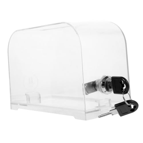 TEHAUX Visitenkartenhalter-box: Schlanke Und Moderne Hülle Für Visitenkarten Und Notizen – 7,3 X 4,5 X 4 Zoll Große, Transparente Box Für Büropartys Und Ausstellungen von TEHAUX
