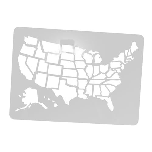 TEHAUX Vorlage für Flaggennebel Schablone der amerikanischen Flagge amerikanische Kartenvorlage amerikanische Flagge Handwerkskunst-Vorlage Zeichnungsvorlage sprühen Schimmel schmücken von TEHAUX