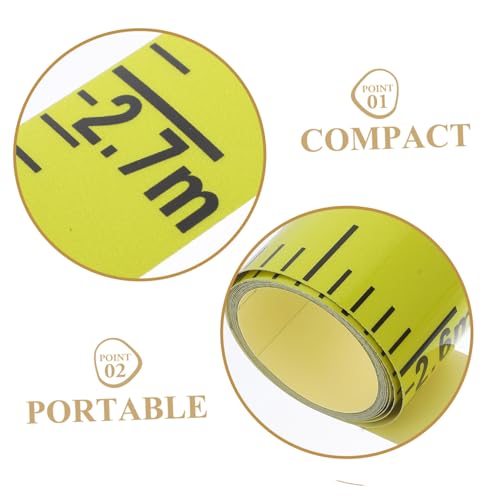 TEHAUX Wasserdichte Wasserstand Aufkleber Selbstklebend Gelb Präzises Pool Messwerkzeug Sichtbare Messskala für Bau Renovierung und Wasserstandskontrolle TEHAUX Wasserdichte Wasserstand Aufkleber Selbstklebend Gelb Präzises Pool Messwerkzeug Sichtbare Messskala für Bau Renovierung und Wasserstandskontrolle von TEHAUX