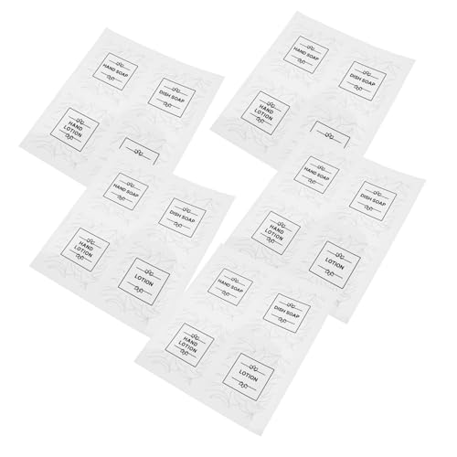 TEHAUX Wasserfeste Aufkleber Transparent Selbstklebend Shampoo Flaschenetiketten für Badezimmer Handwaschmittel Organizer TEHAUX Wasserfeste Aufkleber Transparent Selbstklebend Shampoo Flaschenetiketten für Badezimmer Handwaschmittel Organizer von TEHAUX
