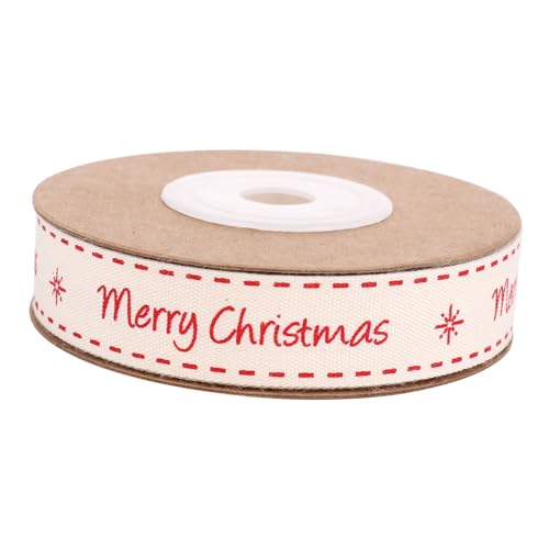 TEHAUX Weihnachtliches Baumwoll-geschenkband Weiche Kantenborte für Kleidung Vielseitig Dekoratives Weihnachtsband zum Basteln und Geschenkverpacken TEHAUX Weihnachtliches Baumwoll-geschenkband Weiche Kantenborte für Kleidung Vielseitig Dekoratives Weihnachtsband zum Basteln und Geschenkverpacken von TEHAUX