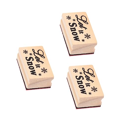 TEHAUX Weihnachtsstempel Mit Schneeflockenmotiv 3 Stück Holzstempel Für Tagebücher Einfache Anwendung Für Weihnachtskarten TEHAUX Weihnachtsstempel Mit Schneeflockenmotiv 3 Stück Holzstempel Für Tagebücher Einfache Anwendung Für Weihnachtskarten von TEHAUX