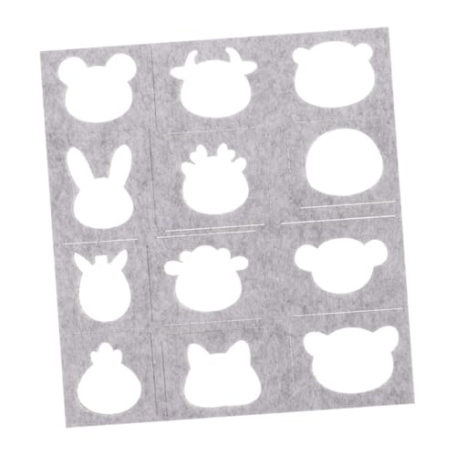 TEHAUX Wollfilz Applikation Schablone für Trockenfilzen und Stickerei DIY Filz Bastelset Langlebige Filzform für Kleidung Hüte und Kreative Wollfilzprojekte von TEHAUX