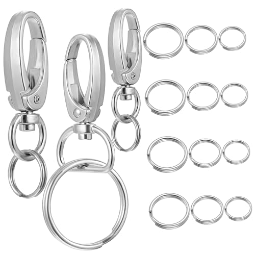 TEHAUX Zinklegierung Hundemarken Clips Teilig mit Ringen für Halsband Anhänger Robust Rostfrei Einfach zu Befestigen für Kleine und Mittelgroße Haustiere TEHAUX Zinklegierung Hundemarken Clips Teilig mit Ringen für Halsband Anhänger Robust Rostfrei Einfach zu Befestigen für Kleine und Mittelgroße Haustiere von TEHAUX