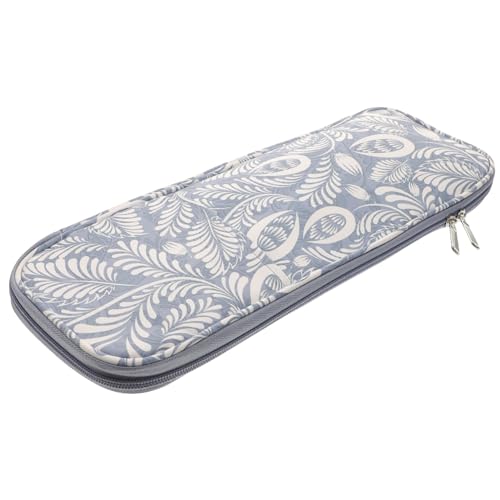TEHAUX gehäkelte Aufbewahrungstasche handarbeitstasche gewebesäcke woven bag Stricknadel Aufbewahrung Stricktasche Haken Häkelgarnhalter Organisator zur Aufbewahrung von Garn Oxford-Stoff von TEHAUX