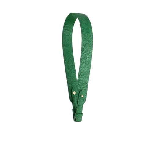 TEHDFG 3,3 cm 2,6 cm breit, Keine Schnalle, Schultergurt for Taschen, pflanzlich gegerbtes Rindsleder, Togo-Lychee-Muster, Schultergurt for Taschen(Num13,2.6cm Wide 2 Pieces) von TEHDFG