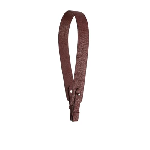 TEHDFG 3,3 cm 2,6 cm breit, Keine Schnalle, Schultergurt for Taschen, pflanzlich gegerbtes Rindsleder, Togo-Lychee-Muster, Schultergurt for Taschen(Num18,2.6cm Wide 5 Pieces) von TEHDFG