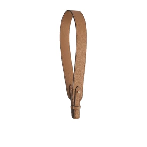 TEHDFG 3,3 cm 2,6 cm breit, Keine Schnalle, Schultergurt for Taschen, pflanzlich gegerbtes Rindsleder, Togo-Lychee-Muster, Schultergurt for Taschen(Num27,3.3cm Wide 5 Pieces) von TEHDFG
