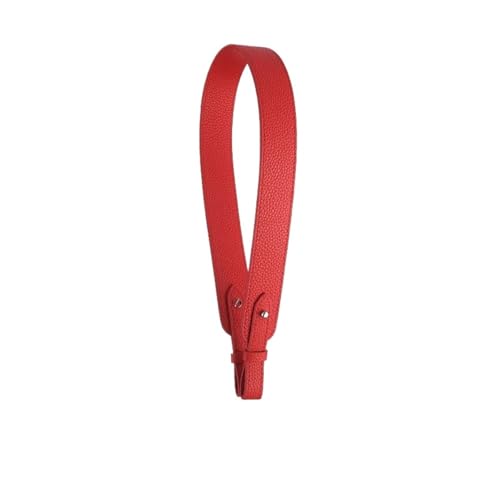 TEHDFG Halter Unterarm Keine Schnalle Leder Schultergurt Gürtel for Damen Handtasche Rekonstruktion Ersatz Tasche Kurze Kette(Num22,2.6cm Wide 2 Pieces) von TEHDFG