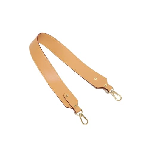 TEHDFG Luxus Multi Color PU Leder 4 * 65CM Kurzer breiter Schultertaschengurt Vielseitiger Stil Unterarmtragetaschengürtel for Frauen(Beeswax,Silve Buckle 1 Piece) von TEHDFG