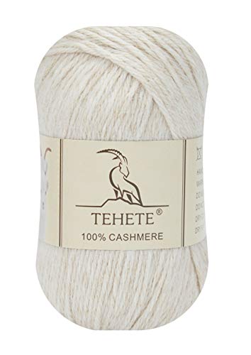 TEHETE 100% Kaschmir Wolle luxuriös weich leichtgewicht häkeln und stricken Garn - 003 von TEHETE