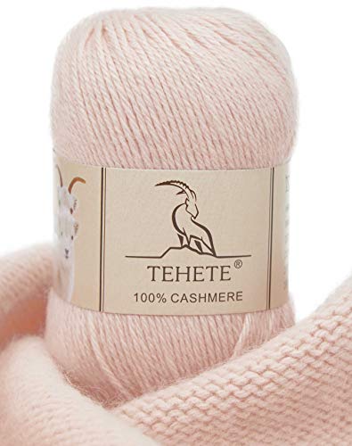 TEHETE 100% Kaschmir Wolle luxuriös weich leichtgewicht häkeln und stricken Garn - 004 von TEHETE