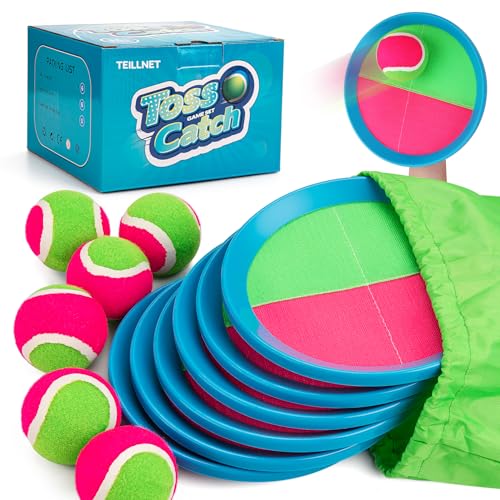 TEILLNET Wurf- und Fangball-Set für Kleinkinder, Kinder und Erwachsene, 6 Stück, für Kinder im Freien, ultimative Intervention im Innenbereich, robust und wasserdicht TEILLNET Wurf- und Fangball-Set für Kleinkinder, Kinder und Erwachsene, 6 Stück, für Kinder im Freien, ultimative Intervention im Innenbereich, robust und wasserdicht von TEILLNET