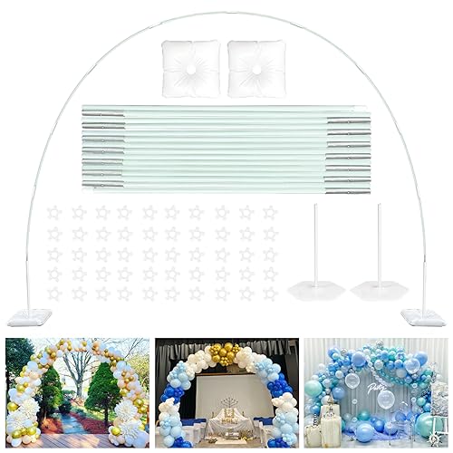 TEKXYZ Ballonbogen-Ständer-Set, verstellbarer Ballonbogenrahmen, 2,2m hoch & 3m breit, ideal für Partydekorationen, ohne Ballons TEKXYZ Ballonbogen-Ständer-Set, verstellbarer Ballonbogenrahmen, 2,2m hoch & 3m breit, ideal für Partydekorationen, ohne Ballons von TEKXYZ