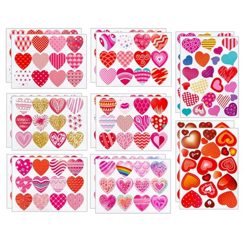 TELAIN Valentines Day Sticker Set, 232 Stück Liebe Herz Aufkleber, Wasserdicht Und Farbbeständig, Für Kinder Und Erwachsene Zu Valentinstag, Geschenkdekoration TELAIN Valentines Day Sticker Set, 232 Stück Liebe Herz Aufkleber, Wasserdicht Und Farbbeständig, Für Kinder Und Erwachsene Zu Valentinstag, Geschenkdekoration von TELAIN