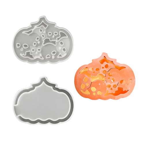 Halloween-Kürbis-Silikonform, sicher, ungiftig, für Lampe und saisonale Heimdekoration, detaillierte Kürbisstruktur, Silikonform Halloween-Kürbis-Silikonform, sicher, ungiftig, für Lampe und saisonale Heimdekoration, detaillierte Kürbisstruktur, Silikonform von TEMOOUES