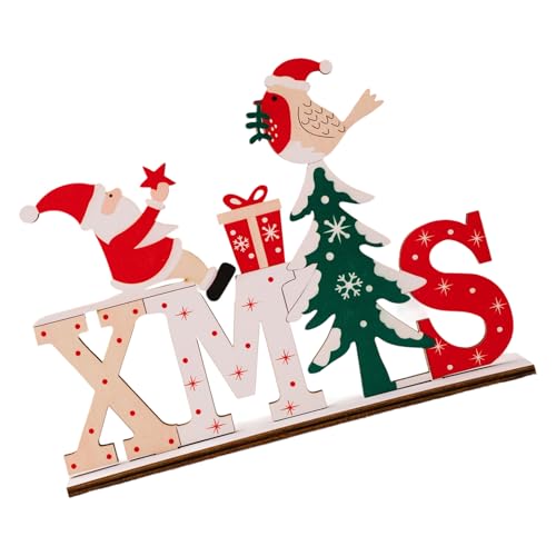 Holz-Buchstaben-Ornament, Urlaubsakzent für moderne Häuser, Innen- und Arbeitsbereiche, Styling-Eingangsdekoration, Festival, Holzbuchstaben, Heimdekoration von TEMOOUES